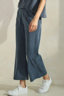 Relaxed Fit Corduroy Capri Pants -Selected Women's Clothing Store TP2694 DEM 817CD001 DEM 11 1