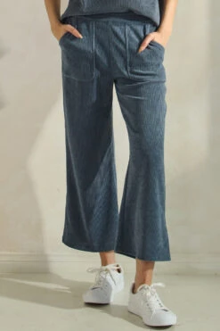 Relaxed Fit Corduroy Capri Pants -Selected Women's Clothing Store TP2694 DEM 817CD001 DEM 2 1