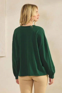 Weekend Flow Relaxed Fit Cotton Top -Selected Women's Clothing Store TP2743 FGR 827JN285 CAM.jpg 1 I