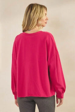 Weekend Flow Relaxed Fit Cotton Top -Selected Women's Clothing Store TP2743 FUS 827JN285 HGR.jpg 1 I