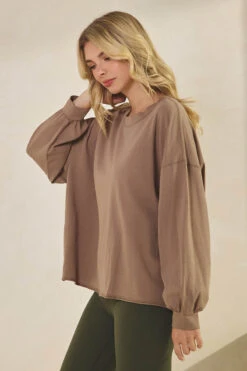 Weekend Flow Relaxed Fit Cotton Top -Selected Women's Clothing Store TP2743 LMO ACT827083 AMG 10 I