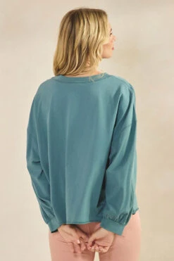 Plus Size Weekend Flow Relaxed Fit Cotton Top -Selected Women's Clothing Store TP2743 RTB 827JN251 PCH 1 I 1