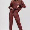 Christmas Holiday Knit Printed Loungewear Set