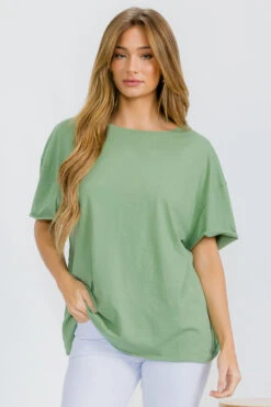 Women’s Rebel Raw Edge Oversized Tee -Selected Women's Clothing Store TSH018 GRT 825JN251 WHT 1 I