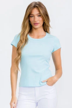 Women’s Cotton Rib Short Sleeve Tee