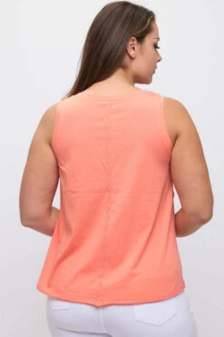 Plus Size Women’s Rebel Raw Edge Tank Top -Selected Women's Clothing Store TSH038P COR 2 l