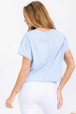 Women’s Rebel Raw Edge Oversized Short Tee -Selected Women's Clothing Store TSH039 LBL 817JN285 WHT 12 I