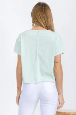 Women’s Rebel Raw Edge Oversized Short Tee -Selected Women's Clothing Store TSH039 LCM 817JN285 WHT 6 I