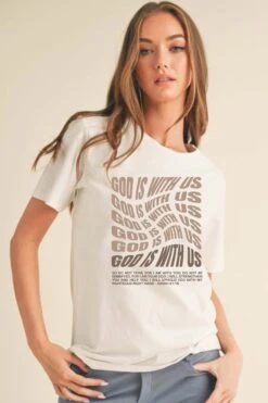 Plus Size Women's Faith With Us Pure Cotton Tee