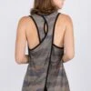 Camo Open Back Split Tank Top -Selected Women's Clothing Store TU059 3