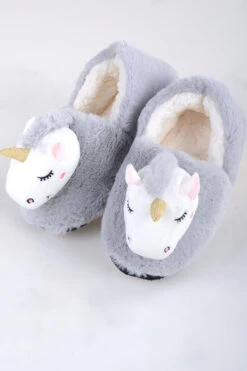 Unicorn Slippers -Selected Women's Clothing Store WSH073 GRY