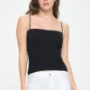 Women's Ribbed Seamless Tank -Selected Women's Clothing Store sml635 blk l