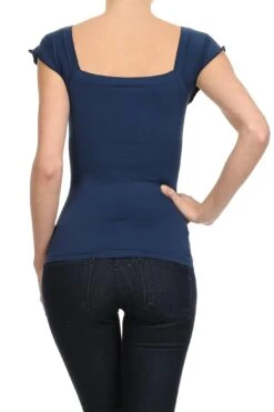 The Juliette Seamless Top -Selected Women's Clothing Store sml707 nav 5