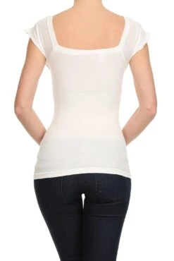 The Juliette Seamless Top -Selected Women's Clothing Store sml707 wht 5 60b6a049 dc5c 4b83 9b4c 28836f6177ee