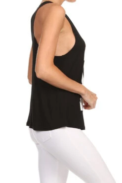 Leave Me Alone Tank Top -Selected Women's Clothing Store tp1509 blk 4 xl